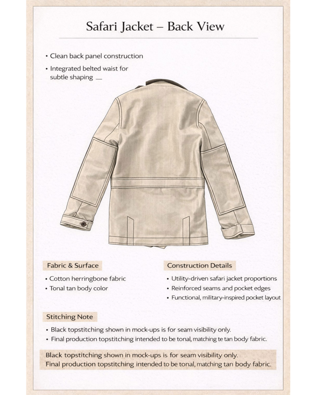 Technical Flat, Back